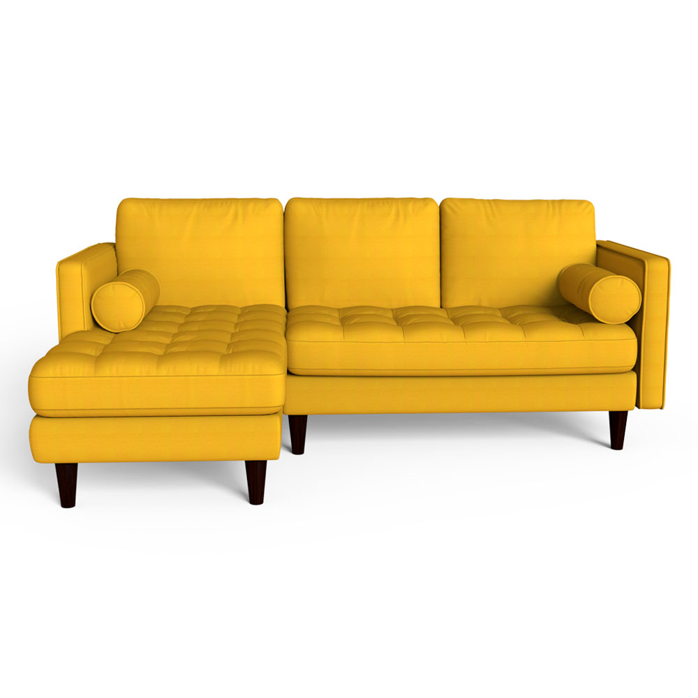 Canary Yellow Sectional Sofa